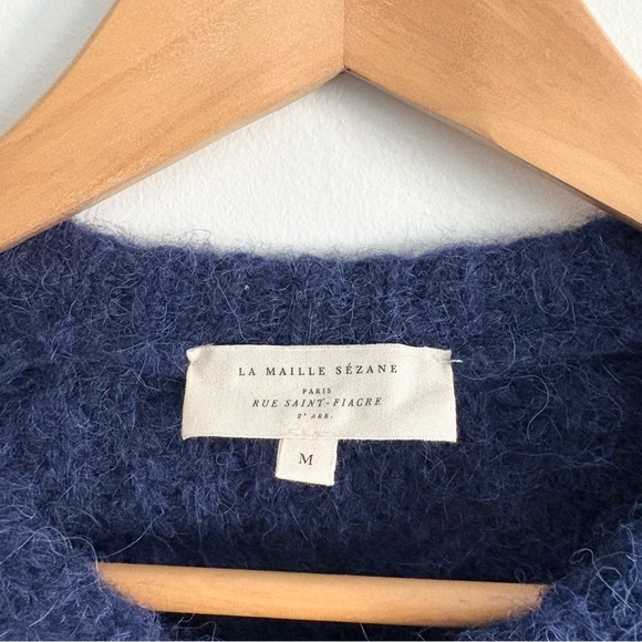 Sézane Emile Cardigan in Navy - Picture 7 of 7